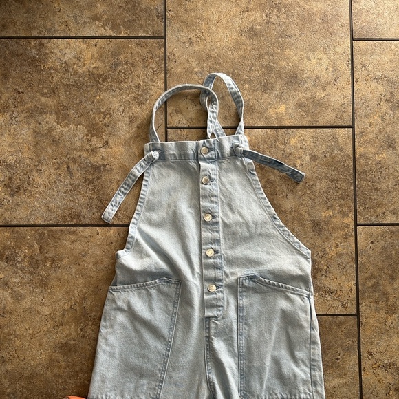 Mango Sky Blue Women's Denim Overalls - Picture 4 of 10